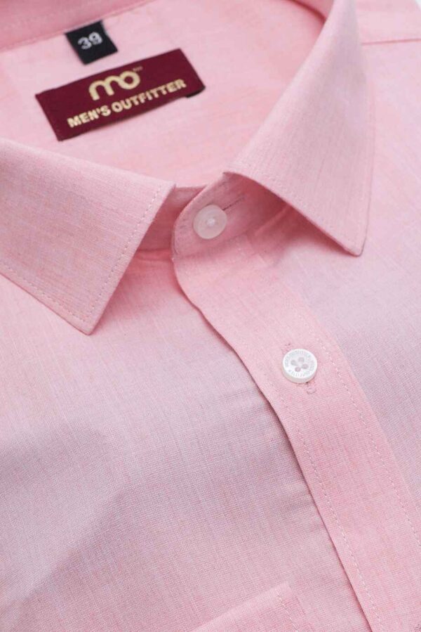 FORMAL COTTON BLEND SOLID LIGHT PINK