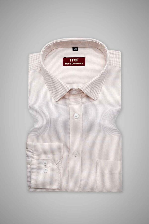 FORMAL THIN CHECK WHITE & BADGE - Image 3