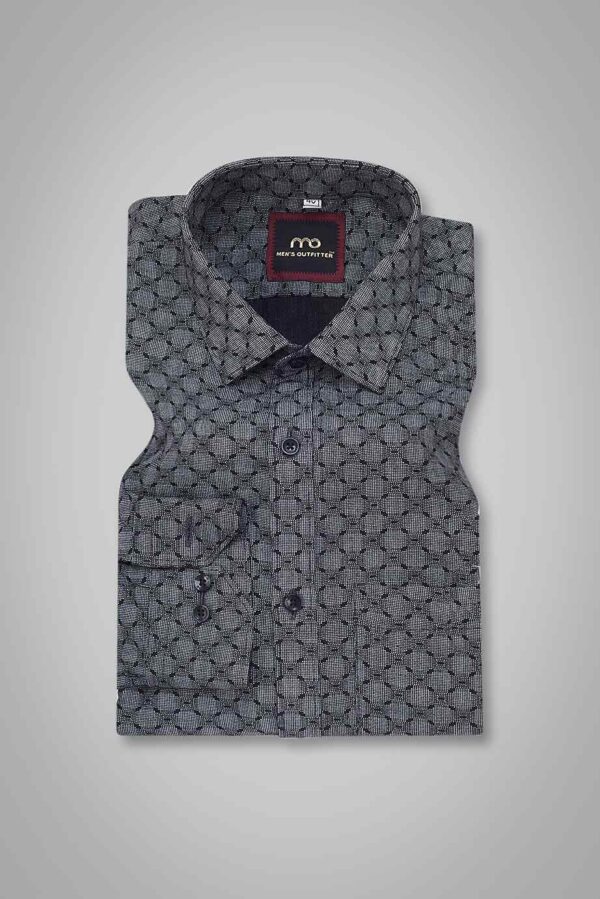 SEMI FORMAL PURE COTTON BLACK PRINTED - Image 2