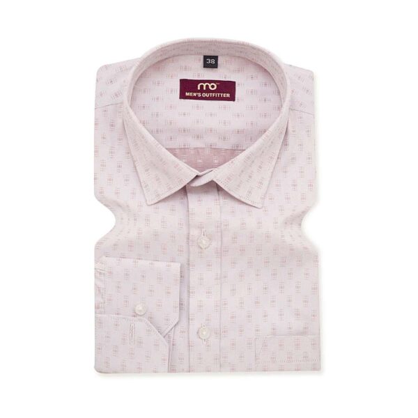 Arvind lisbon light peach self pure 100% cotton shirt - Image 2