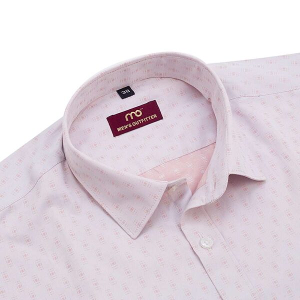 Arvind lisbon light peach self pure 100% cotton shirt