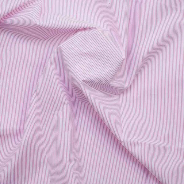 Arvind corporate white and pink stripe pure 100% cotton shirt - Image 4