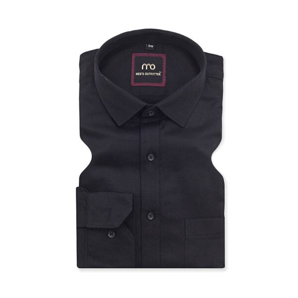 Birla mills century 100% pure cotton black shirt - Image 2