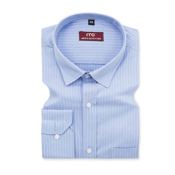 Arvind mills oxford star mediunm linning sky 100% pure cotton shirt - Image 2