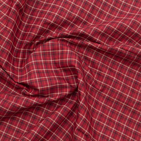 Arvind mills maroon sparita 100% pure cotton check shirt - Image 4